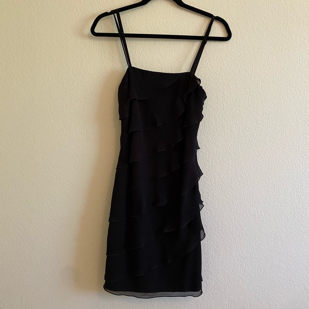 Little Black Ruffle Dress